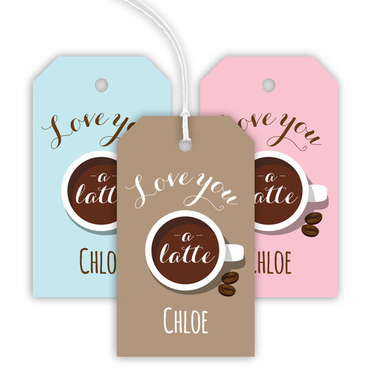 Latte Hanging Gift Tags